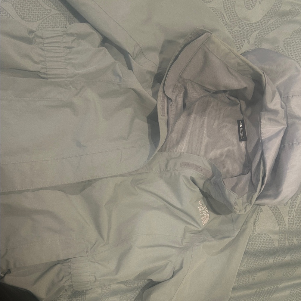 The North Face Light Gray Hooded Jacket
